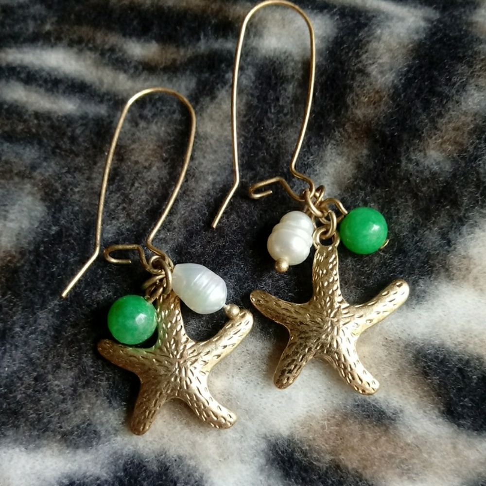 Starfish Charm Earrings